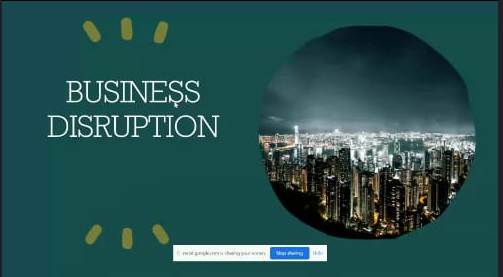 Webinar on “Disruption in Business”